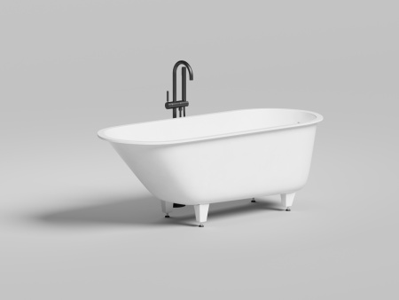 Ванна из искусственного камня Salini ORNELLA 102421M 170х75 встраиваемая прямоугольная с ножками